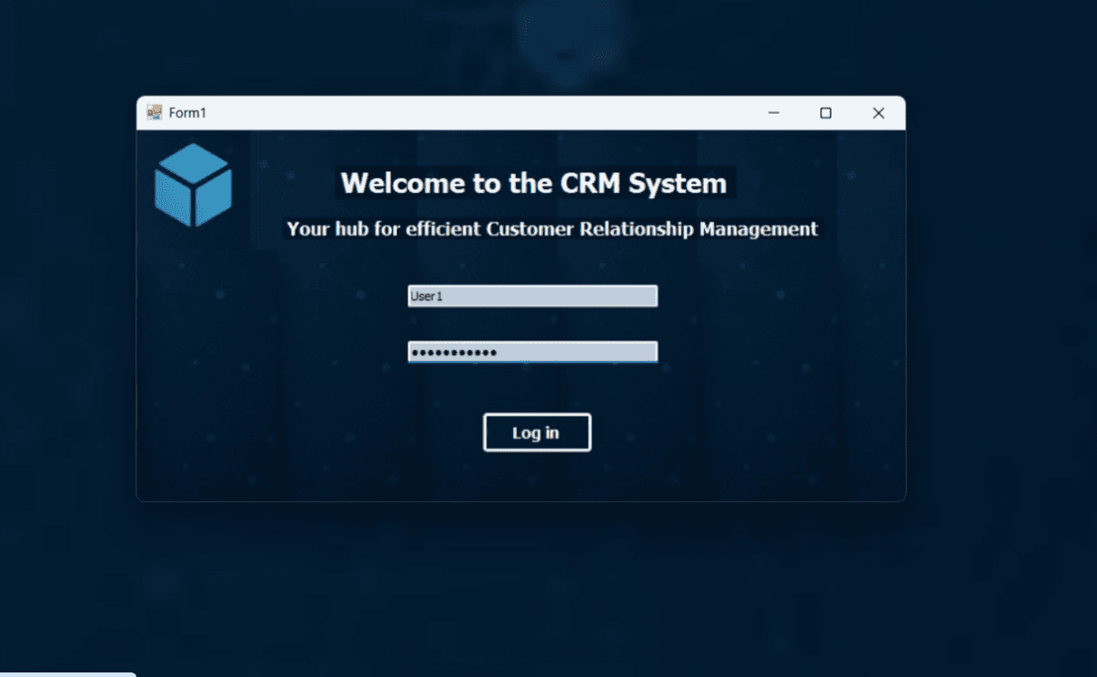 CRM Desktop Application